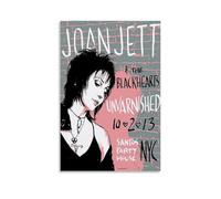 ZLWZPZLN Joan Jett & The Blackhearts Famous Singer Pop Music Canvas Poster Wall Art Decorative Painting Bedroom Painting Posters 24x36inch(60x90cm) Unframe-style