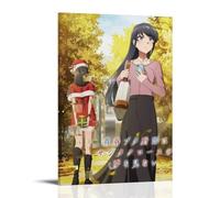 ZLWZPZLN Rascal Does Not Dream of Santa Claus Popular Anime Classic Anime Canvas Poster Wall Art Decorative Painting Bedroom Painting Posters 24x36inch(60x90cm) Frame-style