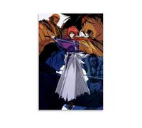 ZLWZPZLN Rurouni Kenshin Popular Anime Classic Anime Canvas Poster Wall Art Decorative Painting Bedroom Painting Posters 20x30inch(50x75cm) Unframe-style