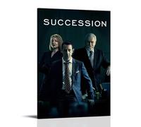 ZLWZPZLN SuccessionClassic Movies Wonderful TV Series Canvas Poster Wall Art Decorative Painting Bedroom Painting Posters16x24inch(40x60cm) Frame-style