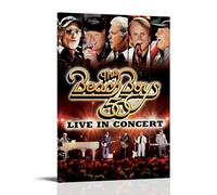 ZLWZPZLN The Beach Boys Famous Singer Pop Music Canvas Poster Wall Art Decorative Painting Bedroom Painting Posters 24x36inch(60x90cm) Frame-style