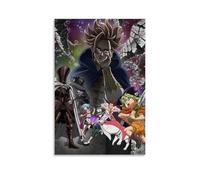 ZLWZPZLN The Seven Deadly Sins Four Knights of The Apocalypse Popular Anime Classic Anime Canvas Poster Wall Art Decorative Painting Bedroom Painting Posters 08x12inch(20x30cm) Unframe-style