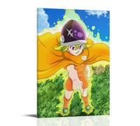 ZLWZPZLN The Seven Deadly Sins Four Knights of The Apocalypse Popular Anime Classic Anime Canvas Poster Wall Art Decorative Painting Bedroom Painting Posters 12x18inch(30x45cm) Frame-style