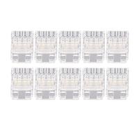 ZLXCAOB 10Pcs COB LED Strip to Wire Connector 4Pin 10mm Transparent Solderless LED Adapter Connectors for Home School Office