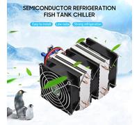 ZLXCAOB 180W High Power Semiconductor Refrigeration Fish Tank Chiller 12V Refrigerator Cooling-water Machine Chiller Water Cooler Aquarium Chiller with 6pcs Heat Dissipation (120W)