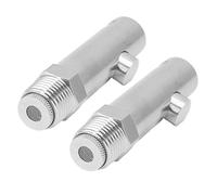 ZLXCAOB 2pcs Pig Water Nipple Even Water Volume Stainless Steel G1/2 External Thread Pig Drinker for Sows Piglets (With Filter)