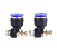 ZLXCAOB 2pcs Tube Air Flow Speed Controller Pipe Pneumatic Fitting Regulator Valve (SL12-01)