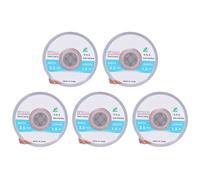 ZLXCAOB 5Pcs Solder Wick Braid Copper 1.5m Length 3.5mm Width Set Kit for Soldering Desoldering