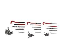 ZLXCAOB 75Pcs Thread Repair Kit Restore Tool Spanner Wrench Twist Drill Bit Set M5x0.8 M6x1.0 M8x1.25