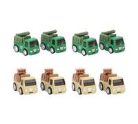 ZLXCAOB 8pcs Kids Vehicle Models Improve Creativity Pull Back Truck Armored Car Toy for Home Play