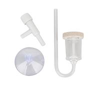 ZLXCAOB Aquarium CO2 Diffuser Transparent Acrylic Nanotechnology High Dissolution Rate Fish Tank Bubble Counter (L)