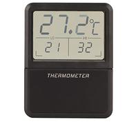 ZLXCAOB Aquarium Thermometer LCD Display High Temperature Resistance Hidden Button Design Digital Fish Tank Temperature Sensor (Black)