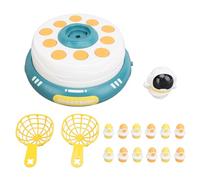 ZLXCAOB Astronaut Handheld Puzzle Game Toy with 2 Catch Baskets Interactive Battery Powered Rotating Pop Up Board Game (Green)