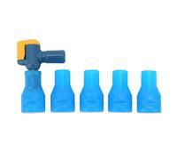 ZLXCAOB Bite Valve Replacement Food Grade Silicone Mouthpieces with Bent Shutoff Valve for Hydration Pack Water Backpack
