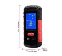 ZLXCAOB Digital Electromagnetic Radiation Tester EMF Meter LCD Backlight Portable Electric Magnetic Field Radiation Detection Alarm Average/Peak Mode Rechargeable for Home