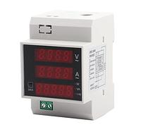 ZLXCAOB Digital Energy Meter Din Rail LED Active Power Factor MultiFunctional Power Met (AC200-450/100A)