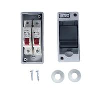 ZLXCAOB Distribution Box IP65 2 Way Flame Retardant MCB C Type Distribution Case for Outdoor Use (6A 32A)