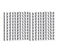 ZLXCAOB Educational Medieval Black Soldier Figures 200pcs Lifelike Plastic Toy Set for 3 Years+ Kids