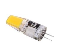 ZLXCAOB G4 LED COB Bulb 5W 600LM Silicone Chandelier Ceiling Lamp Bulb AC/DC 12V 4.2x1.3cm (Netural Light)