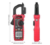 ZLXCAOB HABOTEST HT207D 4000 Counts Digital Clamp Meter Multimeter Handheld AC DC Voltage Current Voltmeter Diode Resistance Clamp Meter High-Precision Multifunctional Digital (HT207A)