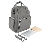 ZLXCAOB Large Capacity Diaper Nappy Bag for Mommy ON-The-GO (Grey)