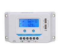 ZLXCAOB Solar Charge Controller Panel PWM 30A Household ABS Shell LCD Display EL2430Z 12V/24V