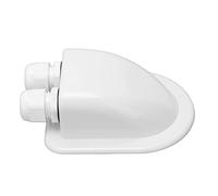 ZLXCAOB Solar Gland Double Cable Entry IP68 ABS Mount Housing Accessory for RV Yacht (White)