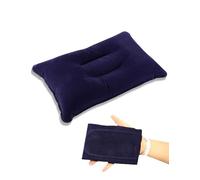 ZLXHDL Camping Pillow, Quick Inflate Mechanism, Portable Travel Pillow Inflatable 35cmx21.5cm, Soft PVC Flocked Surface Blow up Pillow for Plane/Outdoors/Office