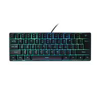 ZLXHDL Gaming Keyboard, 61 Keys FN Combination Shortcut Keys 5 Adjustable Levels RGB USB Wired Mechanical Keyboard, Keyboard for for Win XP for Win Vista 32/64bit for Win 7
