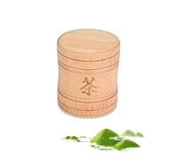 ZLXHDL Matcha Container, Portable Lightweight Stored Tea Jar Bamboo Container Tea Strainer Can with Lid, box for matcha, for storing coffee beans, various nuts, spices