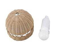 ZLXHDL Rattan Pendant Light, Modern Nordic Style LED Pendant Light Dining, Hand Woven Rattan Hanging Lighting for Room Homestay Photography Props (A-01)