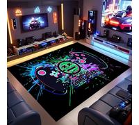 ZLXMN Game Gamepad Area Rugs 60x90cm Low Pile Washable Color Game Controller Gaming Rug for Boys Room Teens Kids Play Mat Gaming Bedroom Accessories Game Over Inside Door Mat