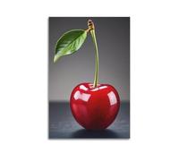 ZlXXYZ Living Room Art Wall Canvas Posters-Creative Poster Red Cherry Fresh Vibrant Canvas Decor 08x12inch(20x30cm) Unframe-style