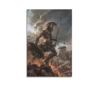 ZlXXYZ Wall Art for Modern Family Office Decor Canvas Posters - Cold Weapon Ancient Greek Warrior 20x30inch(50x75cm) Unframe-style