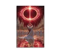 ZlXXYZ Wall Art for Modern Family Office Decor Canvas Posters - Religious Myth Poster Knight Holds Sword Under Holy Ring Solemn And Sacred Art Decorative Painting 16x24inch(40x60cm) Unframe-style