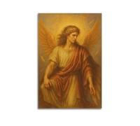 ZlXXYZ Wall Art for Modern Family Office Decor Canvas Posters - Religious Poster Angel Is Solemn And Sacred Full Of Divine Glory Art Decorative Painting 08x12inch(20x30cm) Unframe-style