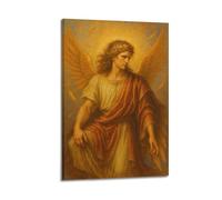 ZlXXYZ Wall Art for Modern Family Office Decor Canvas Posters - Religious Poster Angel Is Solemn And Sacred Full Of Divine Glory Art Decorative Painting 20x30inch(50x75cm) Frame-style