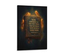 ZlXXYZ Wall Art for Modern Family Office Decor Canvas Posters - Religious Poster Bible Held By Holy Hands Full Of Faith Power Art Decorative Painting 20x30inch(50x75cm) Frame-style