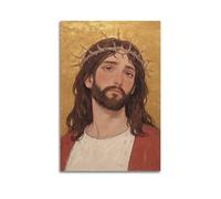 ZlXXYZ Wall Art for Modern Family Office Decor Canvas Posters - Religious Poster Figure With Crown Of Thorns Solemn And Sacred Art Decorative Painting 20x30inch(50x75cm) Unframe-style