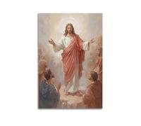 ZlXXYZ Wall Art for Modern Family Office Decor Canvas Posters - Religious Poster Jesus Preaching Is Inspirational Art Decorative Painting 24x36inch(60x90cm) Unframe-style