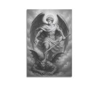 ZlXXYZ Wall Art for Modern Family Office Decor Canvas Posters - Religious Poster The Sword of Justice of Angel Michael 20x30inch(50x75cm) Unframe-style