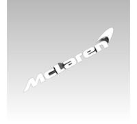 ZLXYBF66 Car stickers for McLaren, Easy to apply and remove Car Sticker Badge Emblem Decal,20 * 2.8cm White