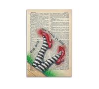 ZLXZPL Exaggerated Dictionary High Heel Decor Wall Art Canvas Posters Prints for Modern Family Living Room Decor Artwork 12x18inch(30x45cm) Unframe-style