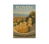 ZLXZPL Landscape Plovdiv Ancient Theatre Wall Art Canvas Posters Prints for Modern Family Living Room Decor Artwork 24x36inch(60x90cm) Unframe-style