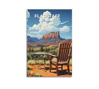 ZLXZPL Office Wall Painting Art Canvas Posters-City Poster Flagstaff Arizona Desert View Decorative Art 24x36inch(60x90cm) Unframe-style