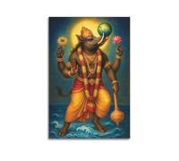 ZLXZPL Office Wall Painting Art Canvas Posters-Myth Poster Divine Beast Protecting The World Mysterious And Shocking Adding A Fantasy Atmosphere to Studies Art 24x36inch(60x90cm) Unframe-style
