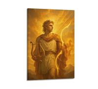 ZLXZPL Office Wall Painting Art Canvas Posters-Religious Poster Apollo God Decor Divine Vibe Bringer Painting 08x12inch(20x30cm) Frame-style