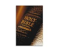 ZLXZPL Office Wall Painting Art Canvas Posters-Religious Poster Holy Bible Decor Devout Vibe Bringer Painting 08x12inch(20x30cm) Unframe-style