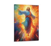 ZLXZPL Office Wall Painting Art Canvas Posters-Religious Poster Radiant Figure Decor Holy Vibe Bringer Painting 12x18inch(30x45cm) Frame-style