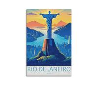 ZLXZPL Religious Poster Christ The Redeemer In Rio Is Iconic Art Decorative Painting Wall Art Canvas Posters Prints for Modern Family Living Room Decor Artwork 24x36inch(60x90cm) Unframe
